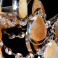 Lustre Colmeia Pequeno com Cristais de Rocha | CLM-101-3CR-Amarelo - Cristal de Rocha