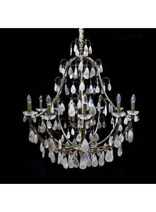 Lustre Versailles Cristal de Rocha | VR-108-18CR