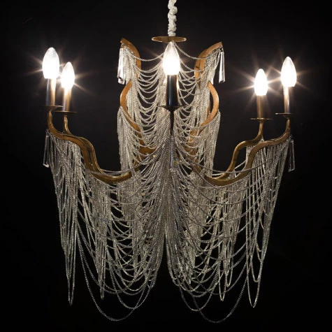 lustre-belle-epoque-dourado