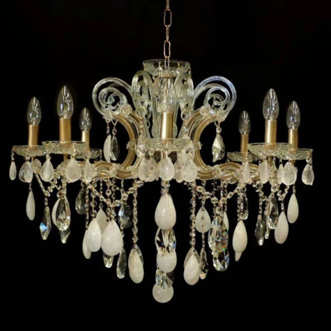 Lustre Cristal de Rocha l MT-112-8CRM