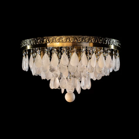 Plafon de cristal de rocha | PLF-113