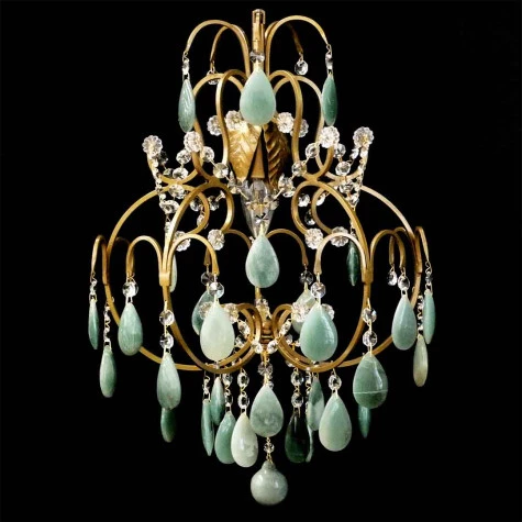 Lustre Provençal Pequeno com Cristais de Rocha | PVL-100-CR