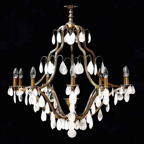 Lustre Versailles com Cristais de Rocha | VR-101-11-CR