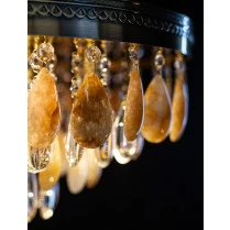 Plafon de cristal de rocha | PLF-113