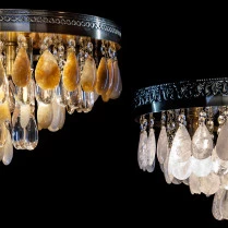 Plafon de cristal de rocha | PLF-113