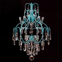 Lustre Provençal Pequeno com Cristais Transparentes | PVL-100-CT